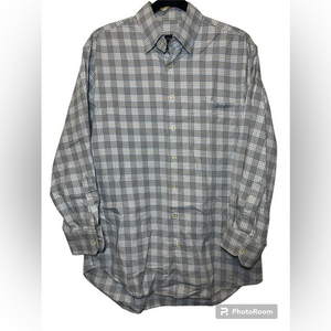 Scott Barber Button Down Plaid M Long Sleeve Plaid Check‎ EUC